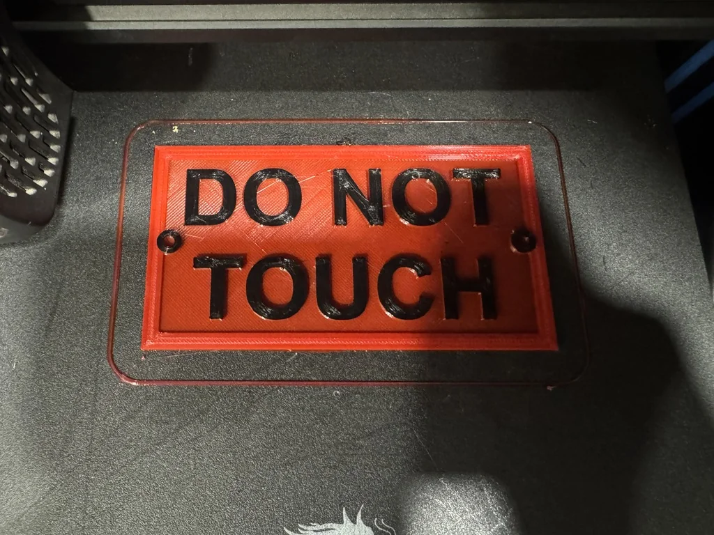 3D модель Этикетка "Не трогать" для растений - фото 1