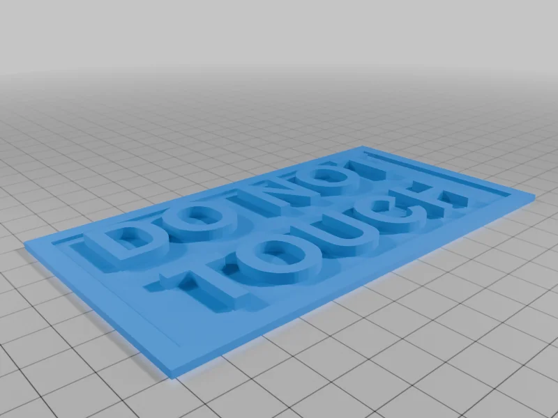 3D модель Этикетка "Не трогать" для растений - фото 4