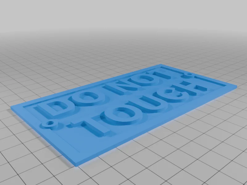 3D модель Этикетка "Не трогать" для растений - фото 6