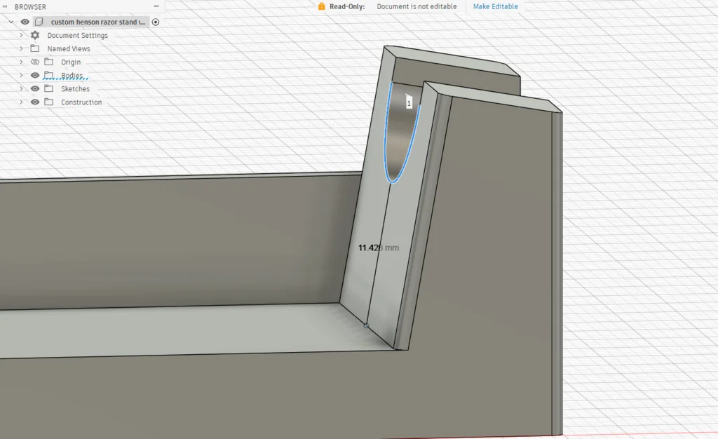 3D модель Підставка для безпечної бритви Henson - фото 6