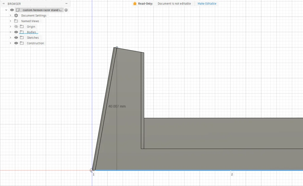 3D модель Підставка для безпечної бритви Henson - фото 7