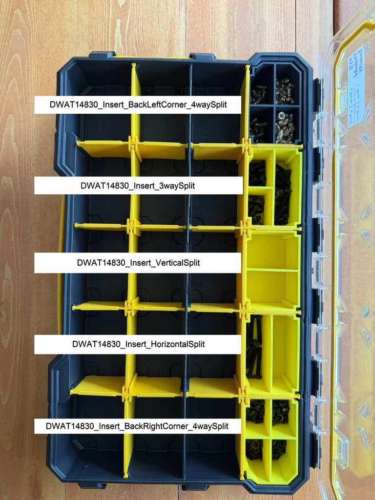 3D модель Суб-разделители для организатора DEWALT - фото 2