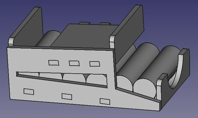 Двухъярусная рампа для хранения аккумуляторов