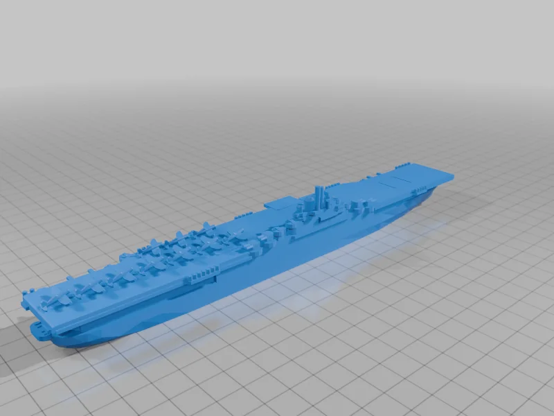 3D модель Эссекс: авианосец класса Essex 1:1200 - фото 2