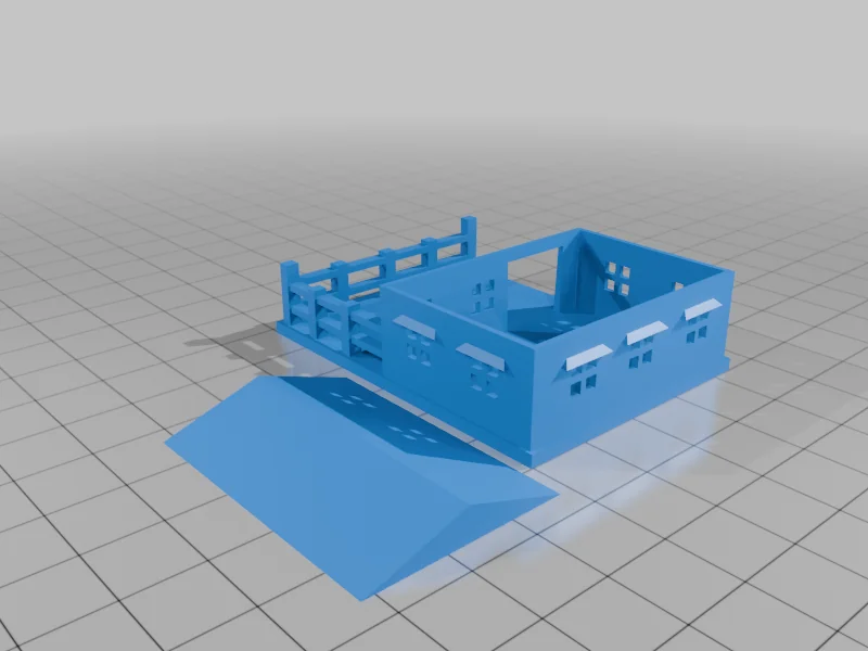 Домик для хомяка с ограждением