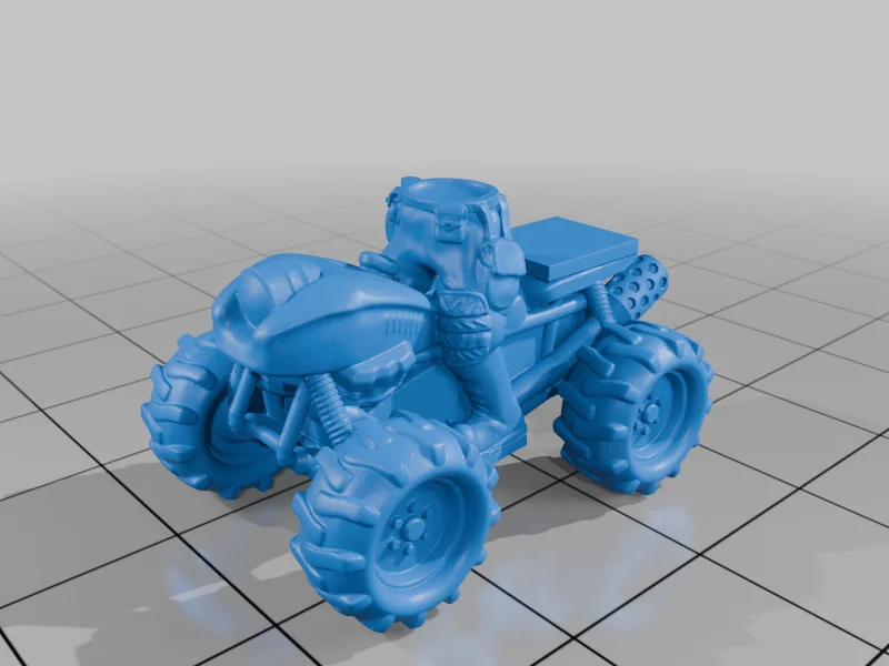 3D модель Квадроцикл, безкоштовний зразок, масштаб 1:64 - фото 4