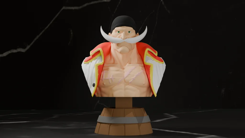 3D модель Бюст Белого Бора - One Piece - фото 4
