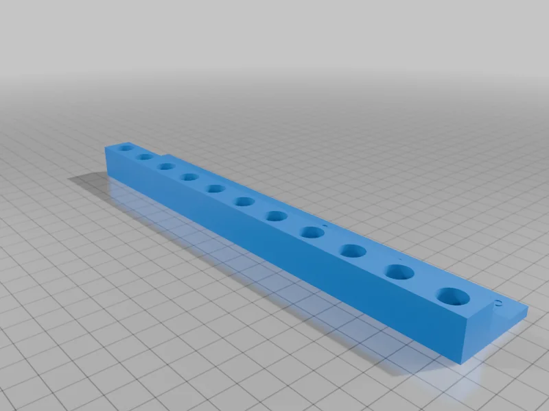 3D модель Калибровочный шаблон для штифтов и отверстий 10мм - фото 2