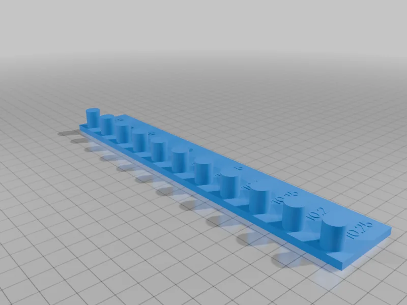 3D модель Калибровочный шаблон для штифтов и отверстий 10мм - фото 3