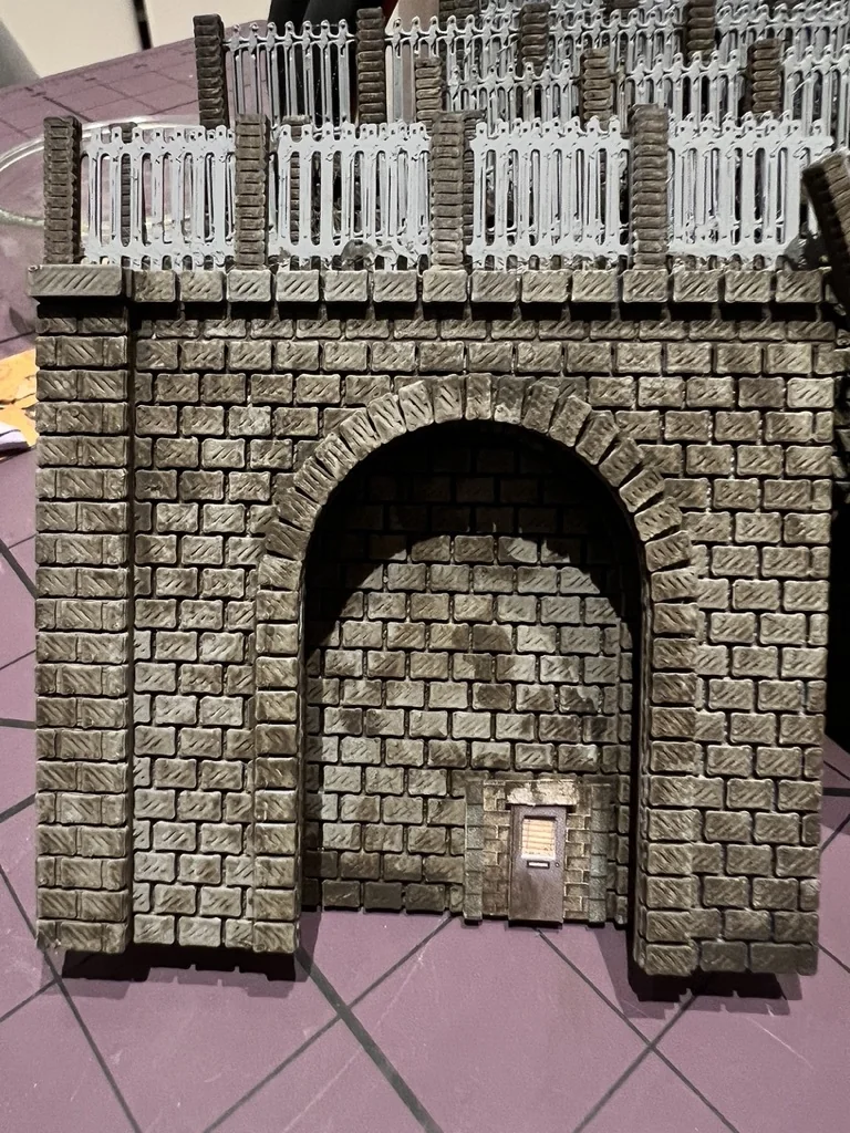 3D модель Модель удерживающей стены и туннелей в масштабе N - фото 2