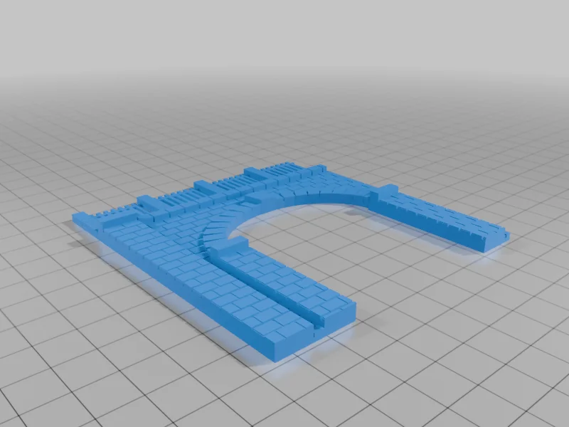 3D модель Модель удерживающей стены и туннелей в масштабе N - фото 5