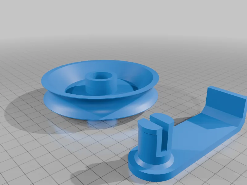 3D модель Простой шкив для круглого каната - фото 1