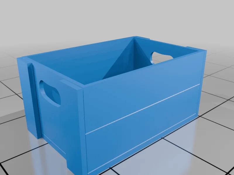 3D модель Модель деревянного ящика с пивом и бутылками 1:19 - фото 6