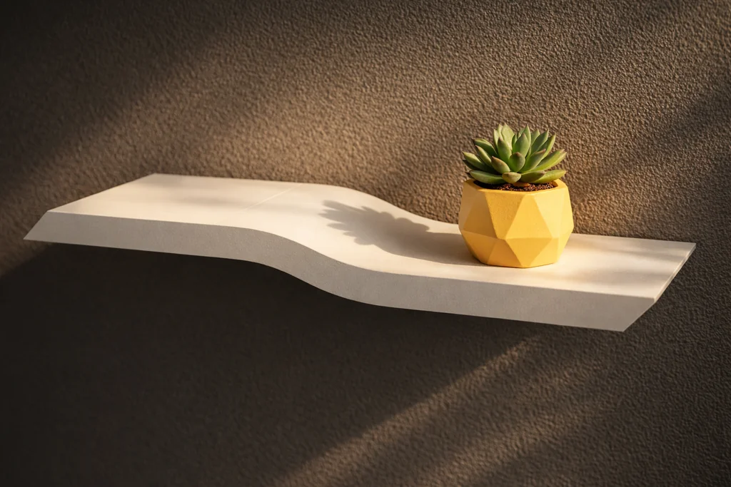 Модульная полка с скрытой системой монтажа