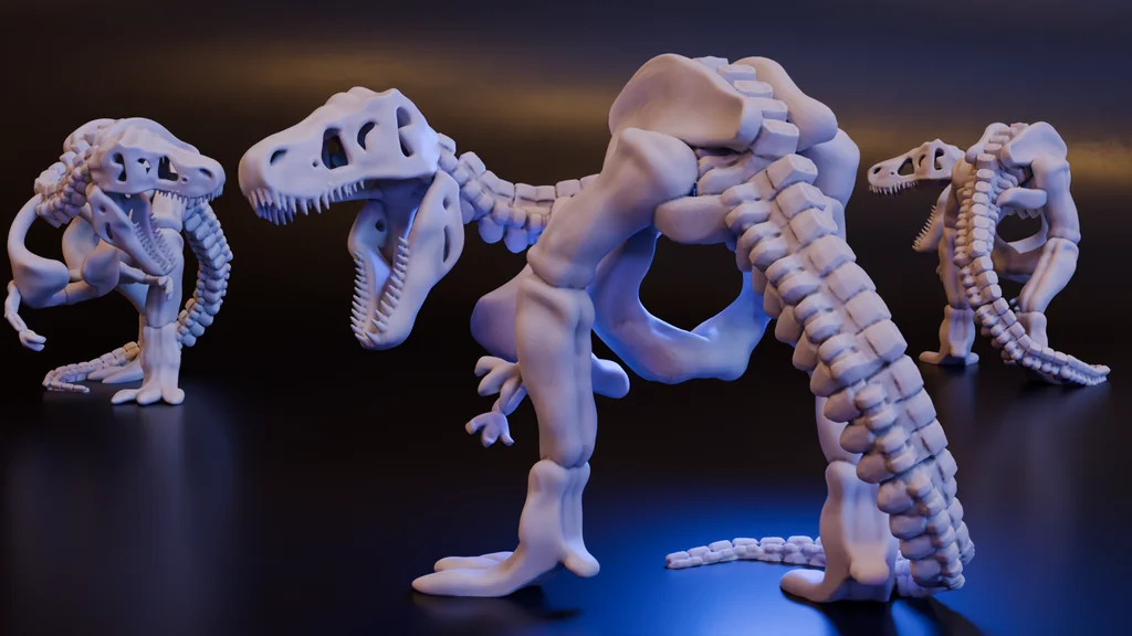 Скелет Ти-Рекса V2 для DND/TTRPG