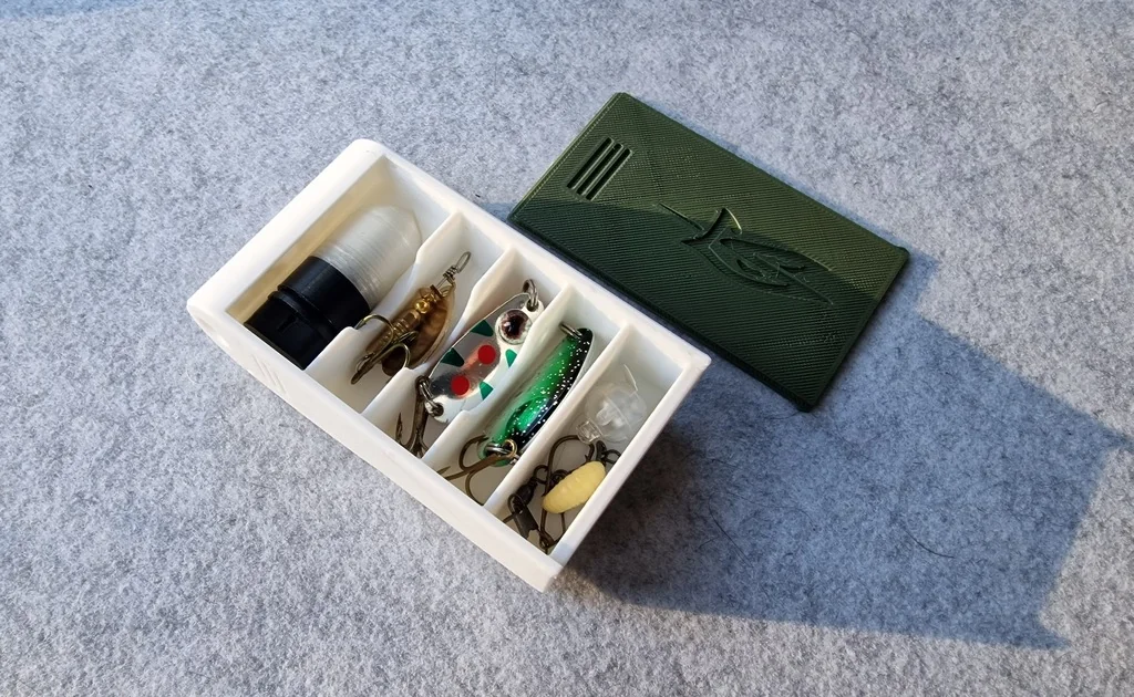 3D модель Компактный короб для рыболовных принадлежностей - фото 1