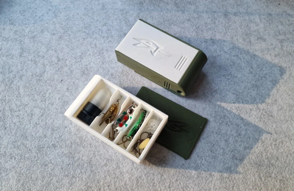 3D модель Компактный короб для рыболовных принадлежностей - фото 2