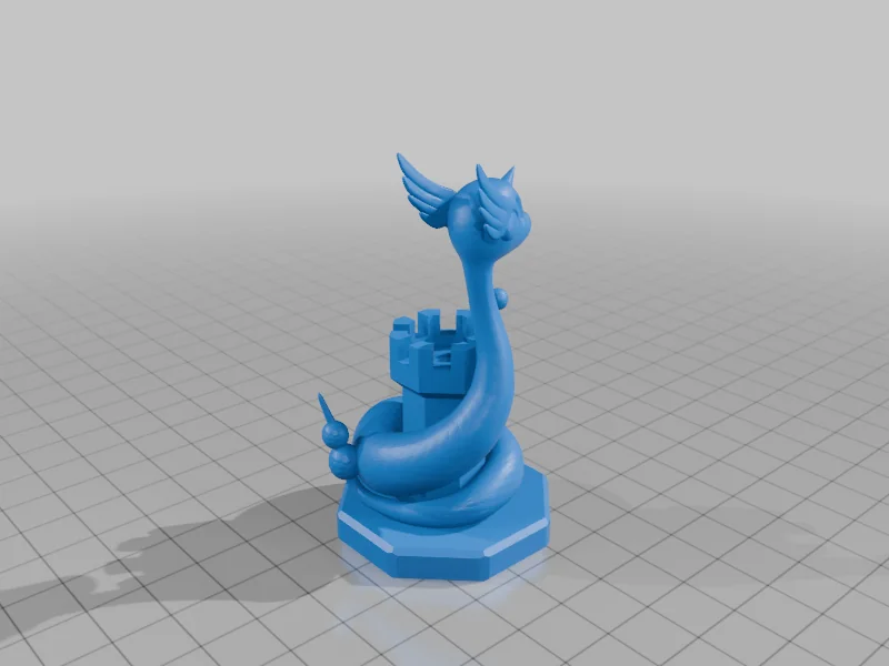 Шахматный набор Покемонов с фигурой епископа Глассиона