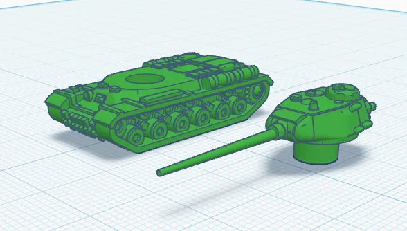 3D модель Модель Object 248 с 100-мм пушкой - фото 1