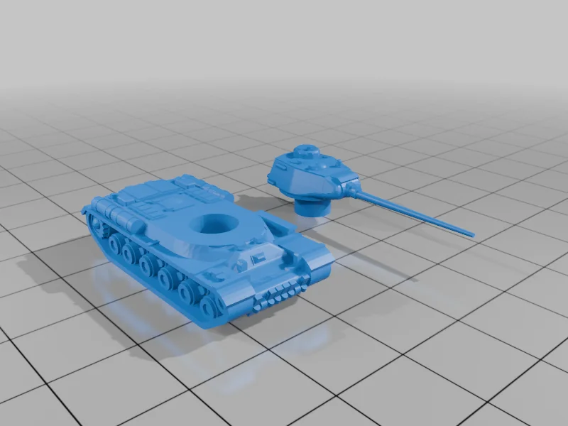 3D модель Модель Object 248 с 100-мм пушкой - фото 2