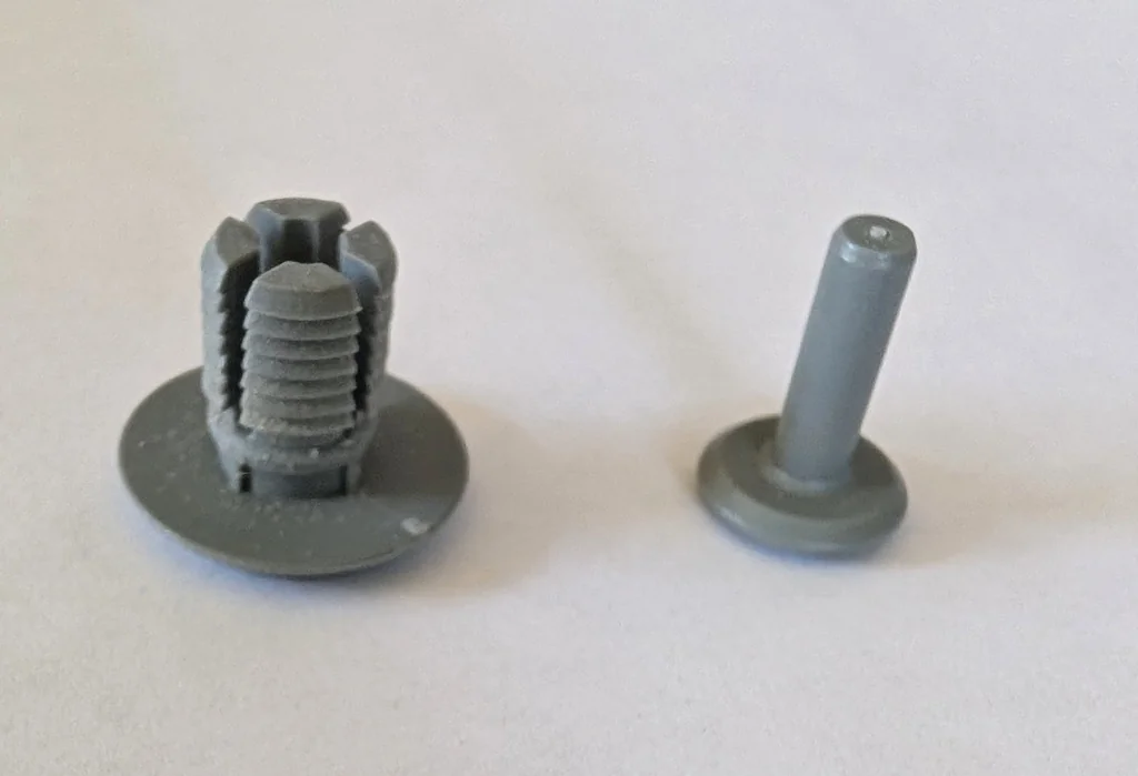 3D модель Запасная пластиковая скоба и фиксатор для стола IKEA Skarsta - фото 5