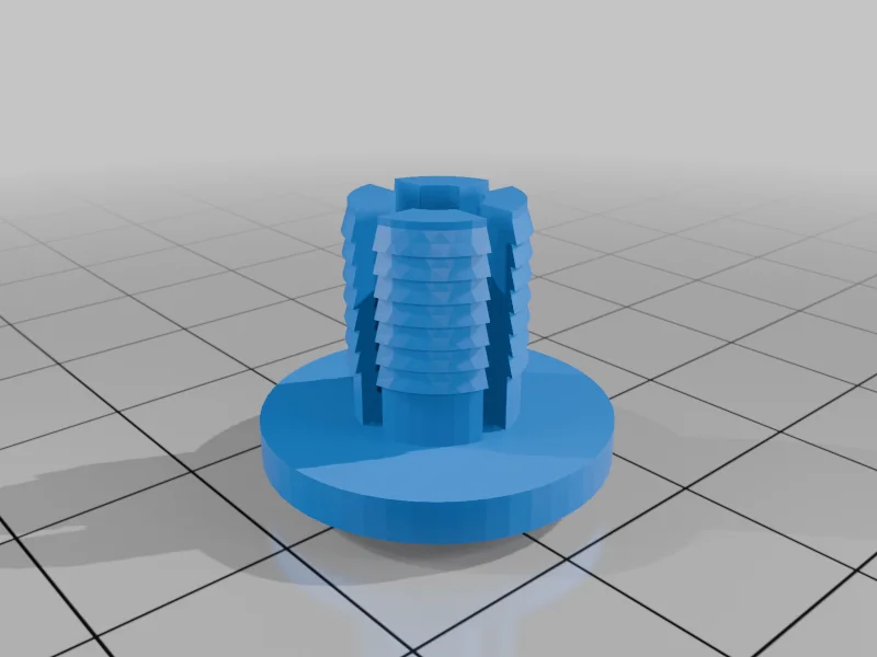 3D модель Запасная пластиковая скоба и фиксатор для стола IKEA Skarsta - фото 6