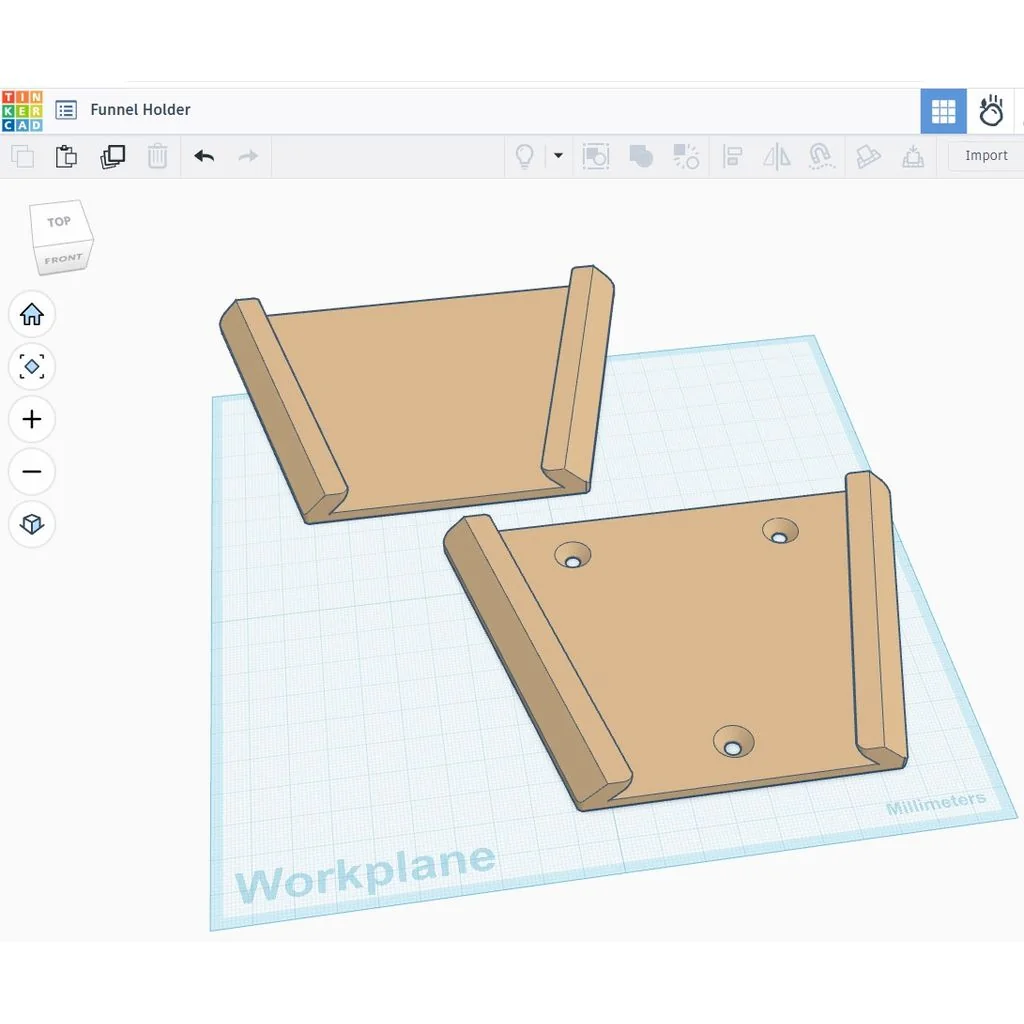 3D модель Держатель для воронок посудомоечной машины - фото 2