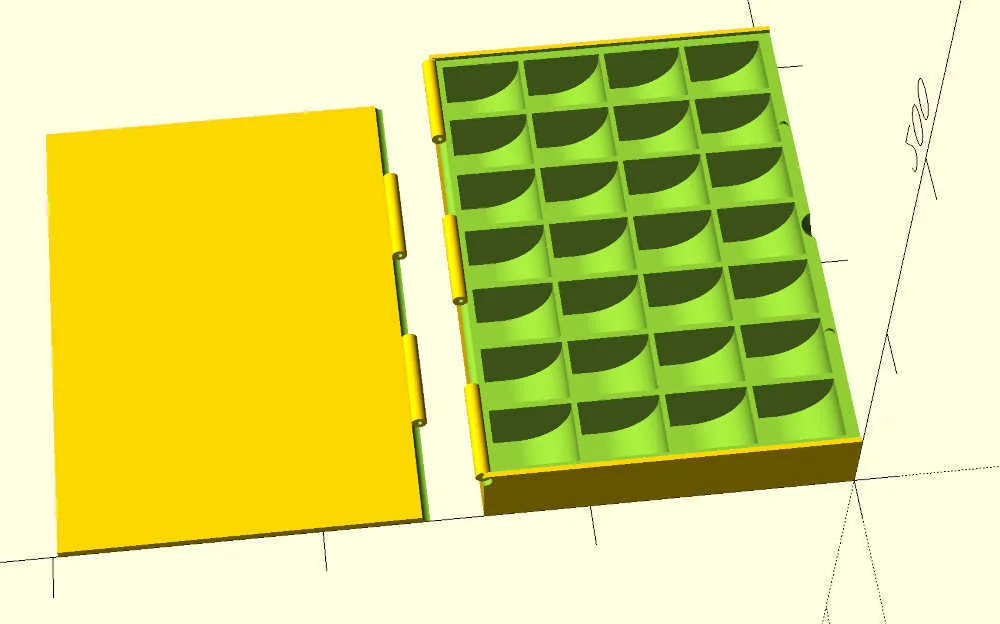 3D модель Многофункциональная коробка с переменным количеством отсеков - фото 1