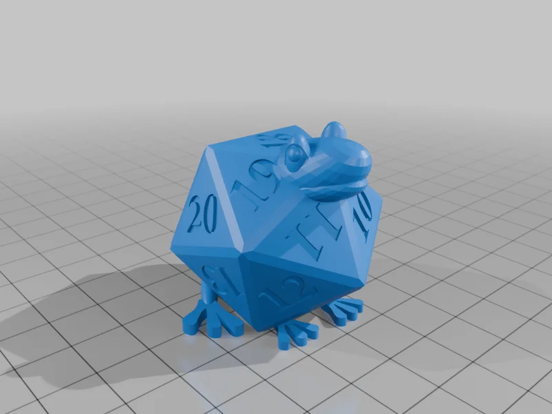 3D модель Модель Evil Dice Frog STL