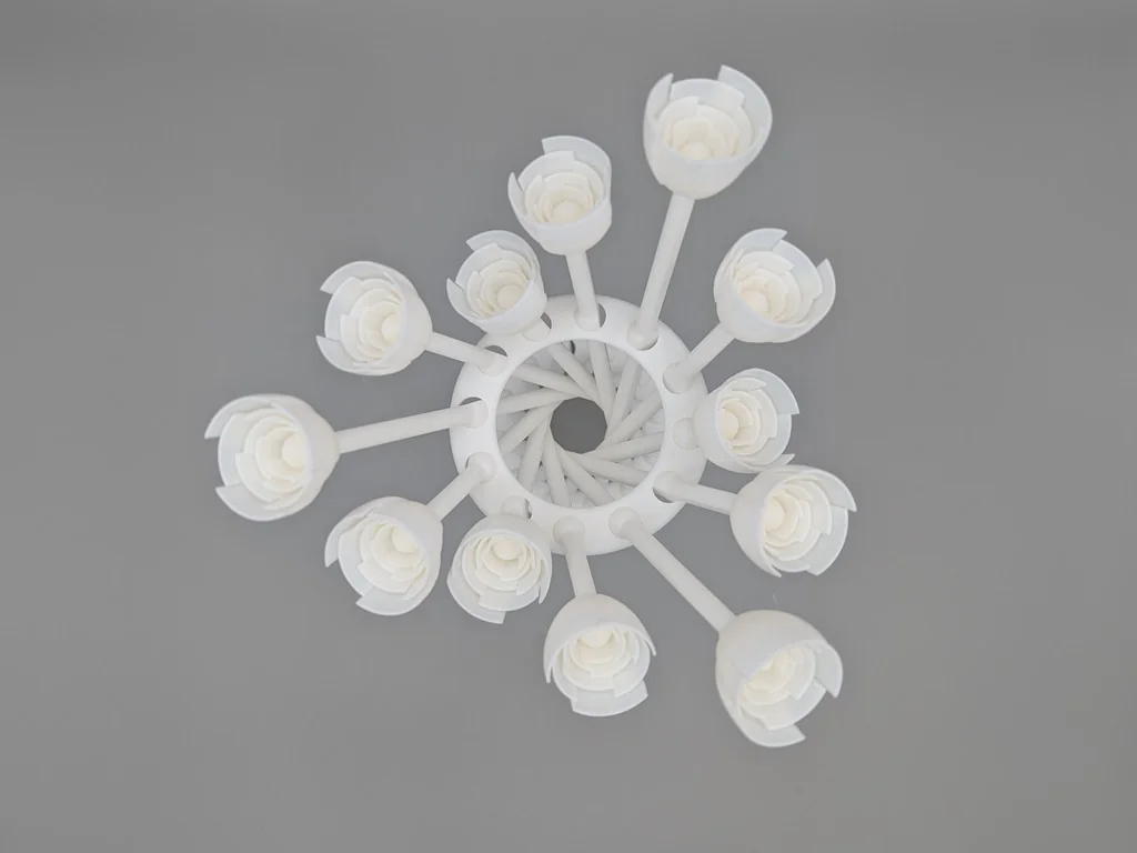 3D модель Гиперболоидный букет на День святого Валентина - фото 2