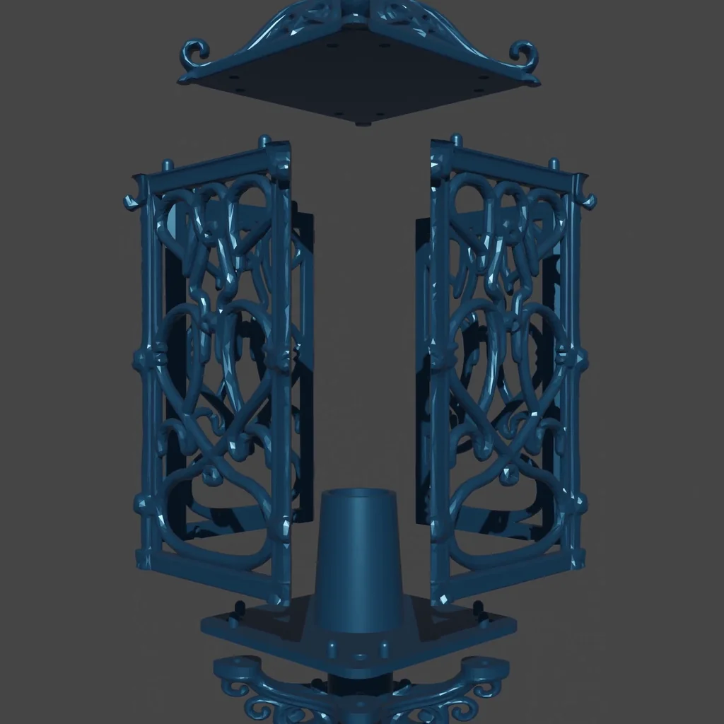 3D модель Декоративна лампа - фото 2