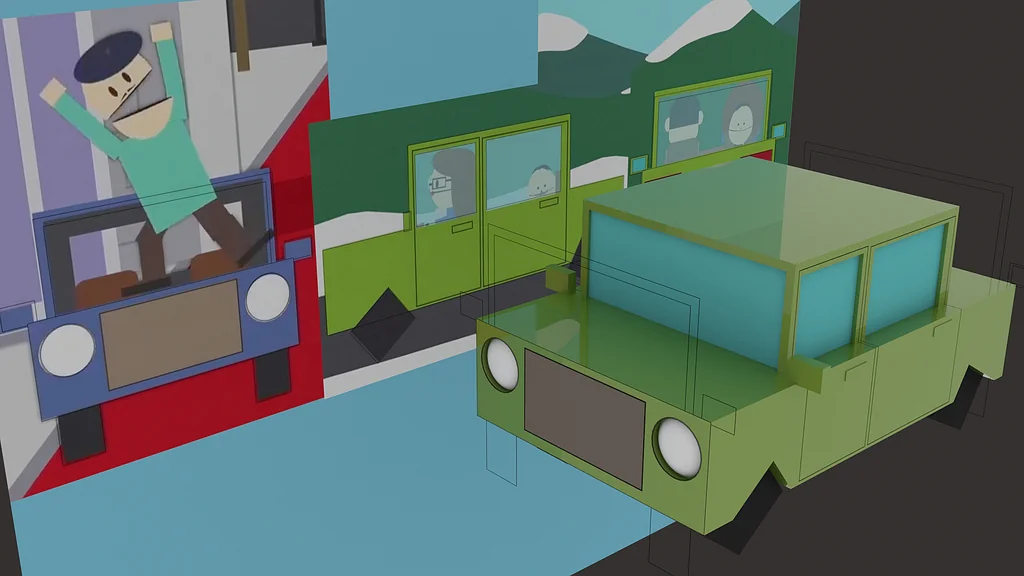 Модель автомобиля из South Park