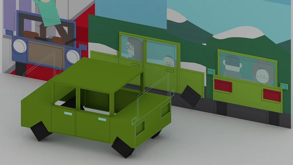 3D модель Модель автомобиля из South Park - фото 5