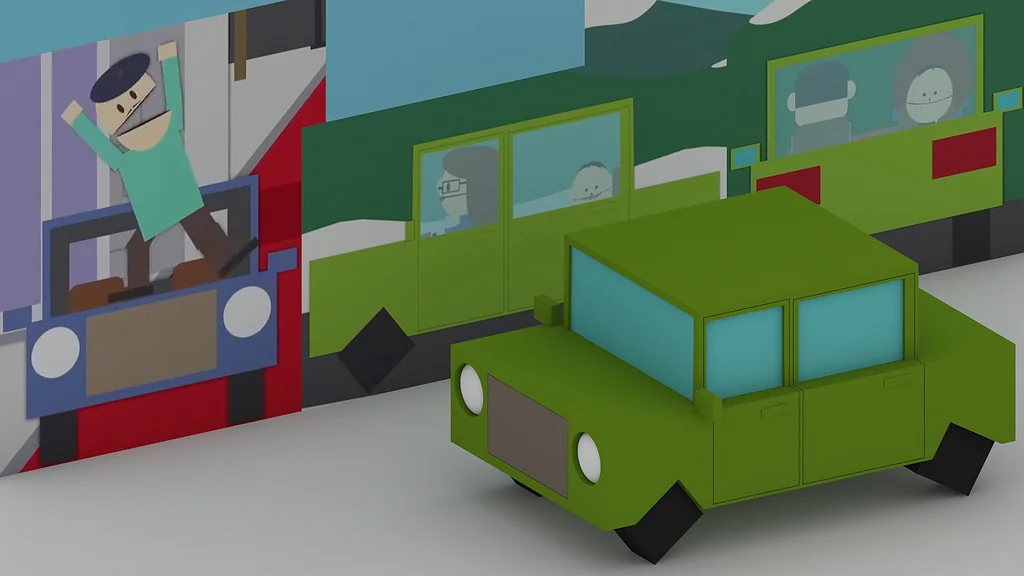 3D модель Модель автомобиля из South Park - фото 6