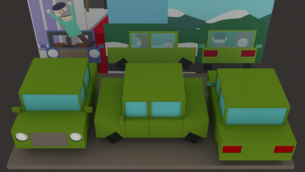 3D модель Модель автомобиля из South Park - фото 11