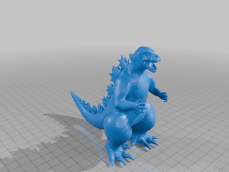 3D модель Ремикс Годзиллы и Мехагодзиллы - фото 1