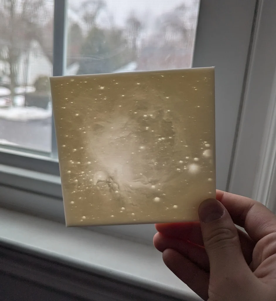 3D модель Orion Nebula Lithophane - фото 1