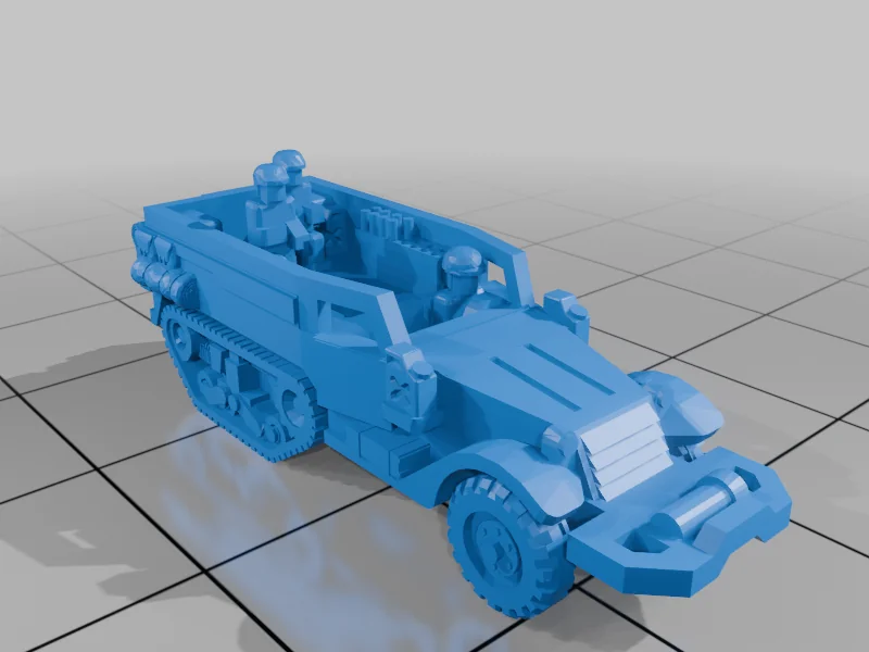 3D модель Модель СУ-57 (57мм M3 GMC T48 в советской службе) - фото 4