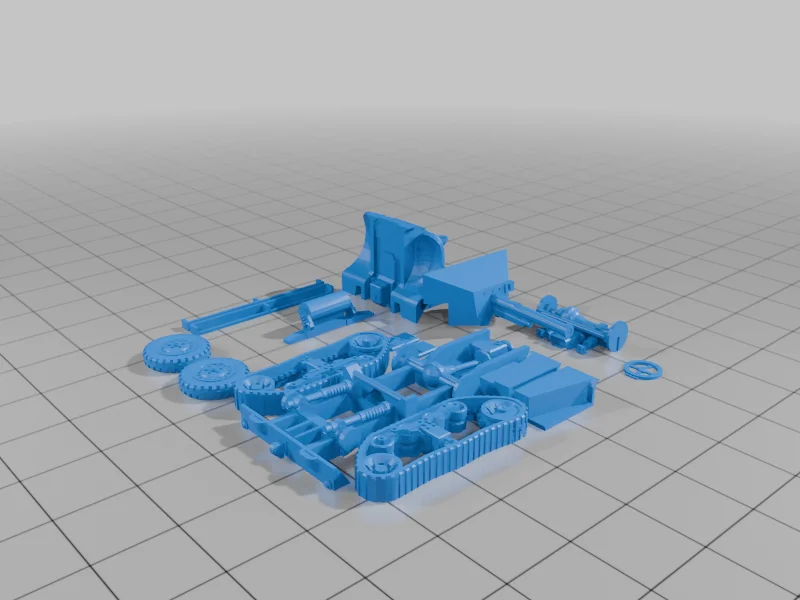 3D модель Модель СУ-57 (57мм M3 GMC T48 в советской службе) - фото 9