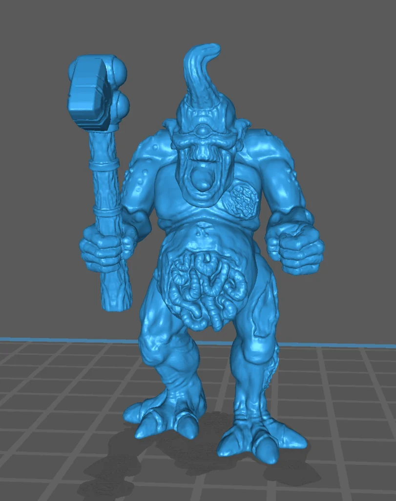 3D модель Модель Демон-переносчик чумы с Вархаммером - фото 2