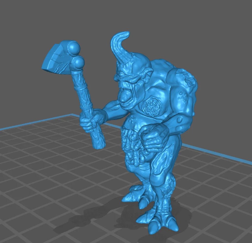 3D модель Модель Демон-переносчик чумы с Вархаммером - фото 3