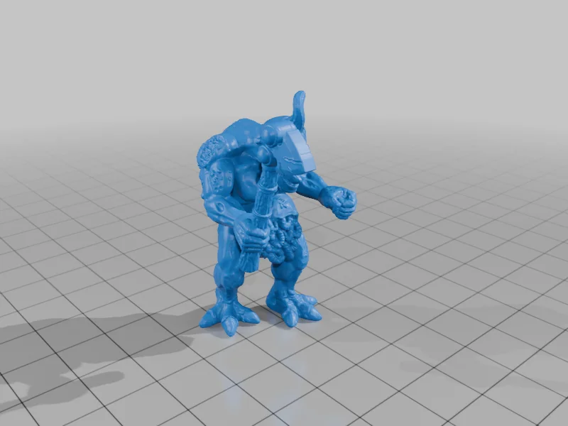 3D модель Модель Демон-переносчик чумы с Вархаммером - фото 10