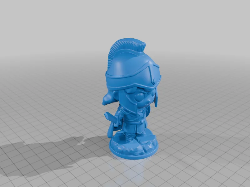 3D модель Chibi Арес в стиле Олимпийской коллекции - фото 1