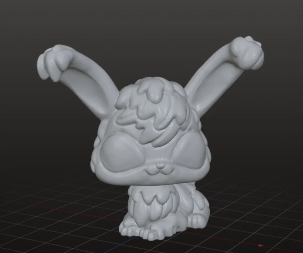 3D модель Ангорского кролика LPS