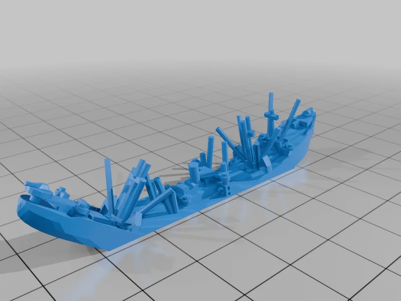 3D модель Маркеры затонувших кораблей для грузоперевозок и транспорта - фото 2