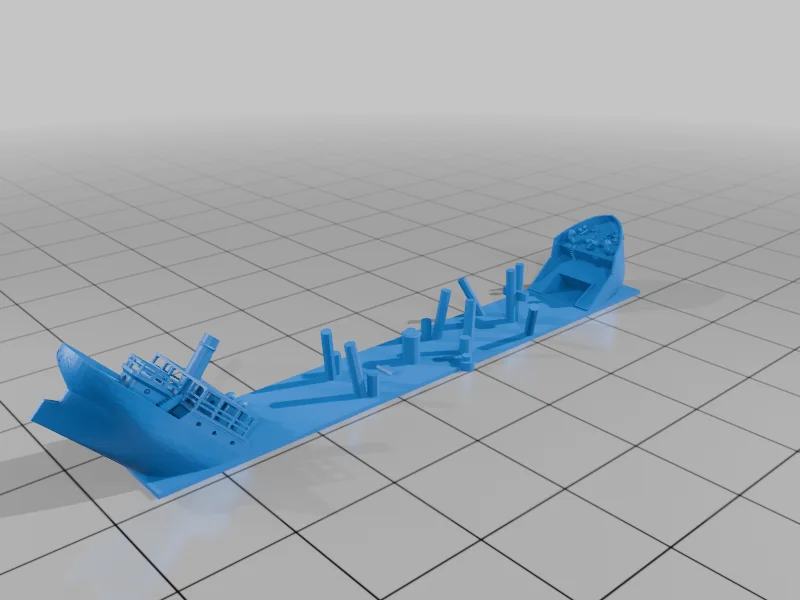 3D модель Маркеры затонувших кораблей для грузоперевозок и транспорта - фото 3