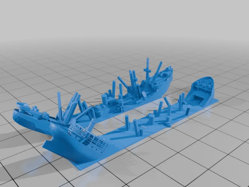 3D модель Маркеры затонувших кораблей для грузоперевозок и транспорта - фото 4