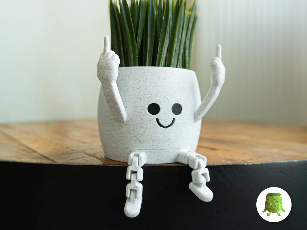 Кашпо Happy Flex Sitting Middle Fingers