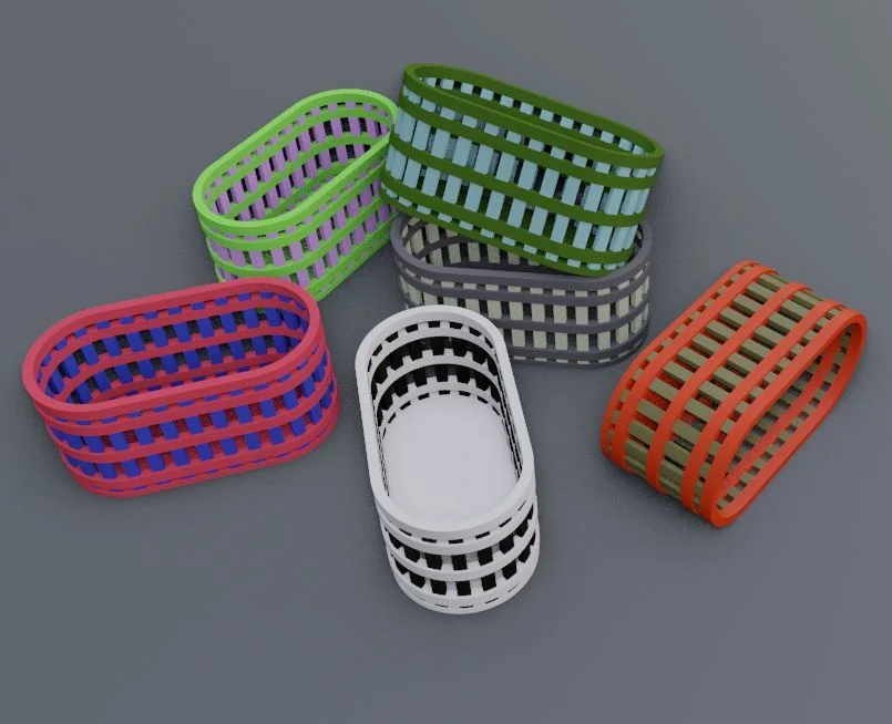 3D модель Слэтид корзина - 3D-модель - фото 3