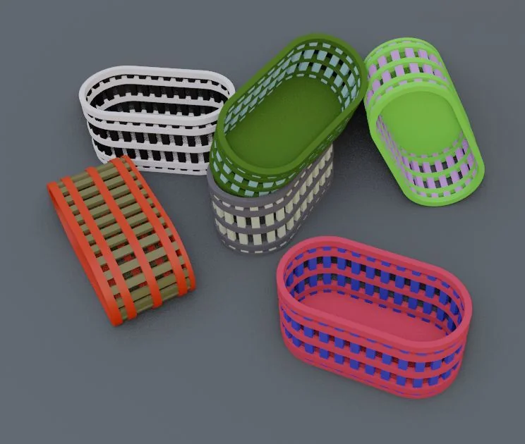 3D модель Слэтид корзина - 3D-модель - фото 4